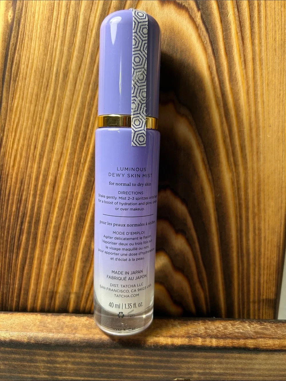 Tatcha Lavender and Gold Luminous Dewy Skin Mist